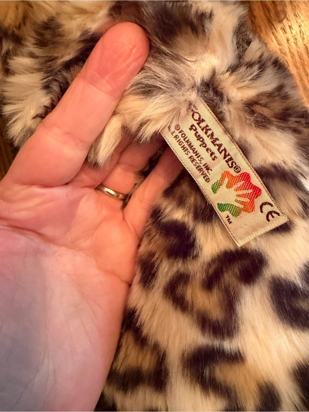 Folkmanis Leopard Cub Hand Puppet Plush #2854